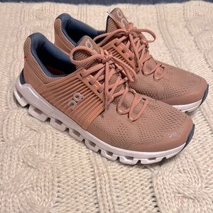 On Running Athletic Shoes with Cushioned Sole